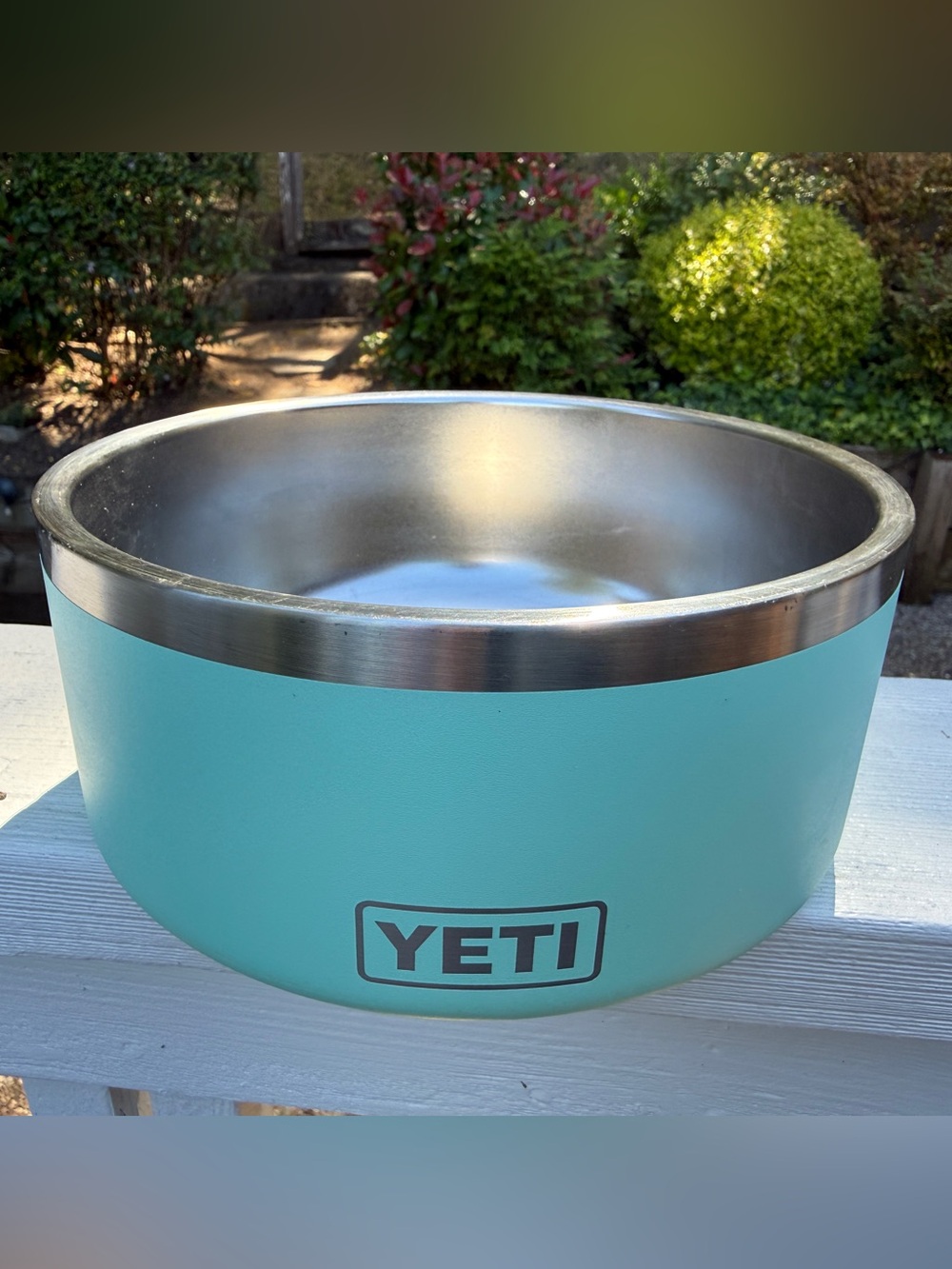 Yeti Seafoam Green Stainless Steel Dog Bowl
